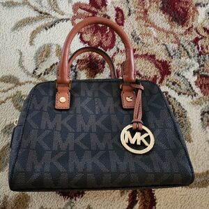 Michael Kors Black and Brown Women's Handbag